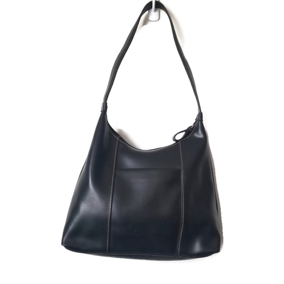 Nine west faux leather black hand bag purse
